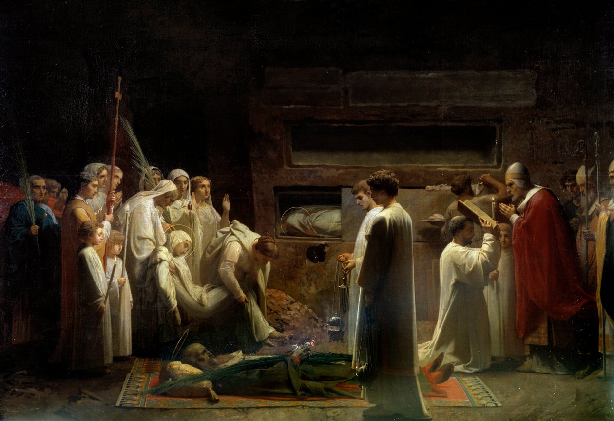 Die Märtyrer in den Katakomben von Jules Eugene Lenepveu