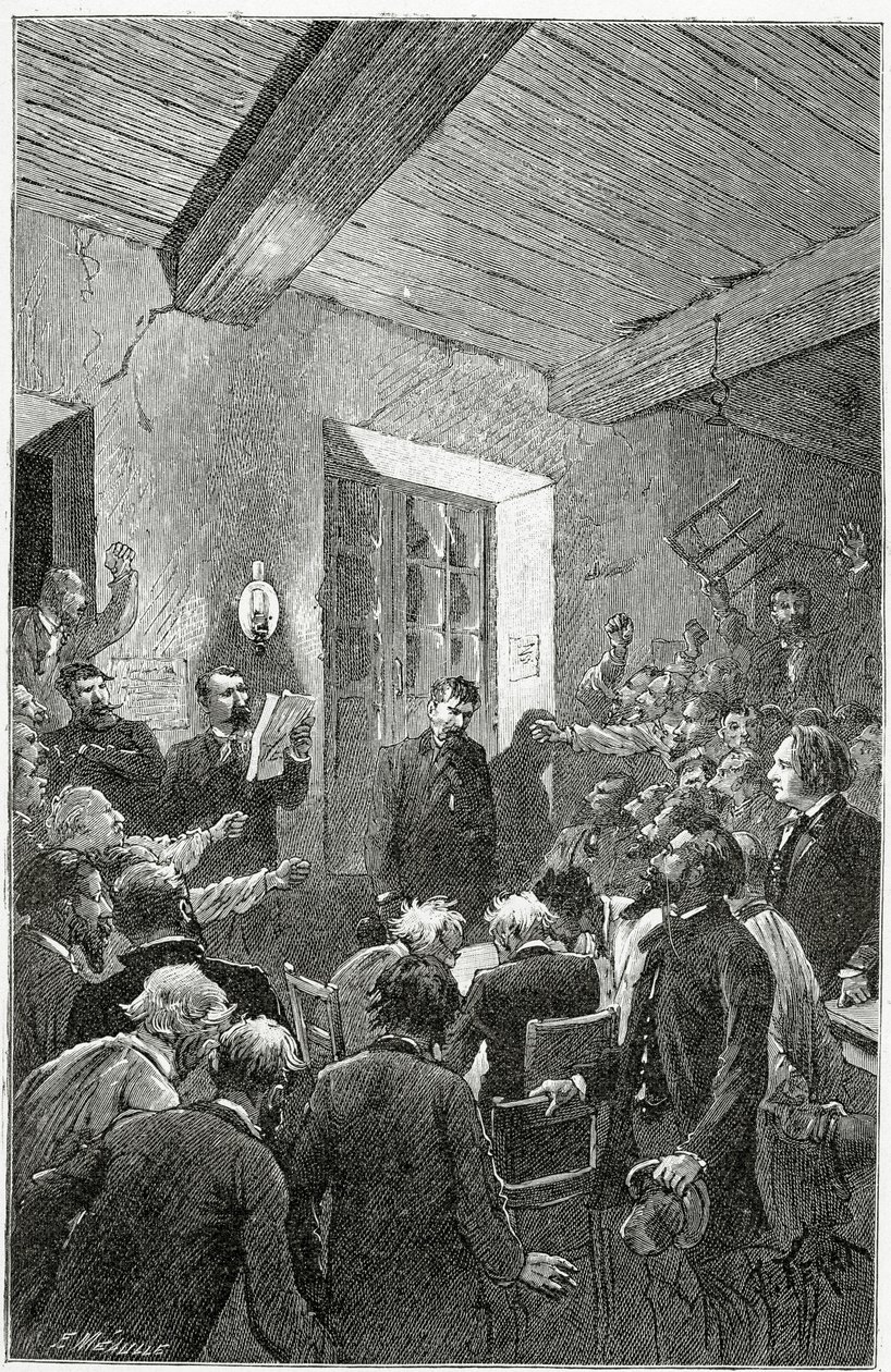 L’Espion Hubert - Illustration aus Choses vues, 19. Jahrhundert von Jules Ferat