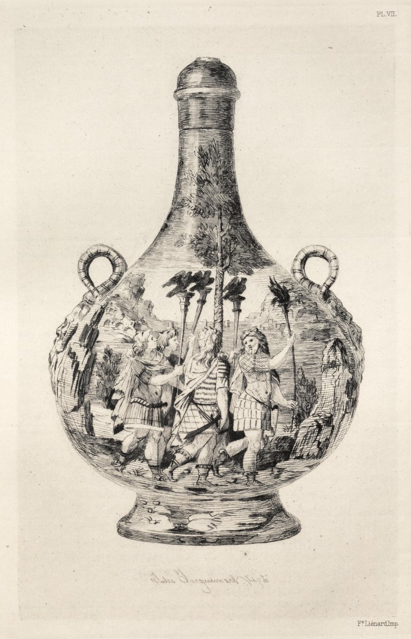 Geschichte der Keramikkunst: Eine beschreibende und philosophische Studie der Töpferei...Tafel VIII, 187 von Jules Ferdinand Jacquemart