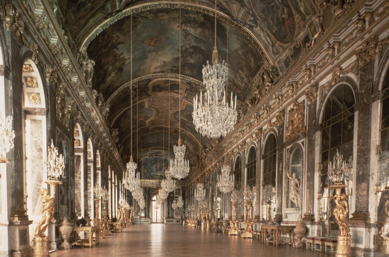 Die Galerie des Glaces (Spiegelsaal) 1678-84 von Jules Hardouin Mansart