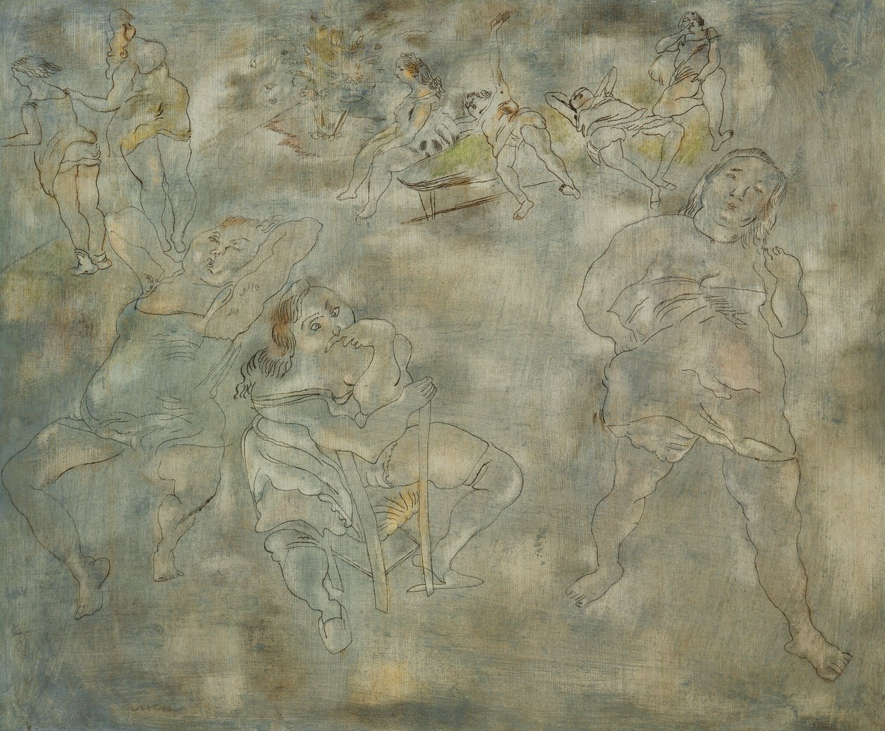 Die Gefangenen, ca. 1923-25 von Jules Pascin