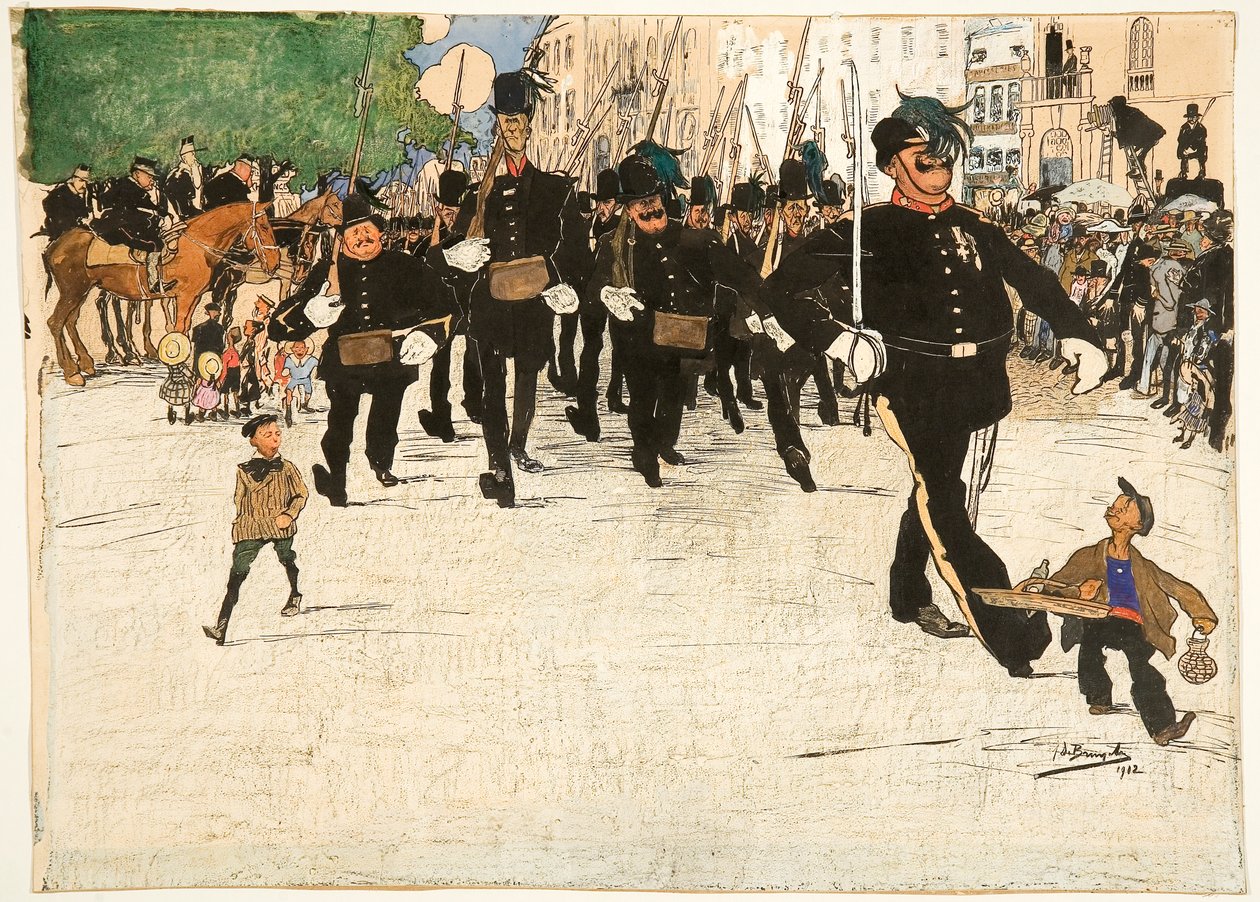 Die Parade der Vigilantenpatrouille in Gent von Jules de Bruycker