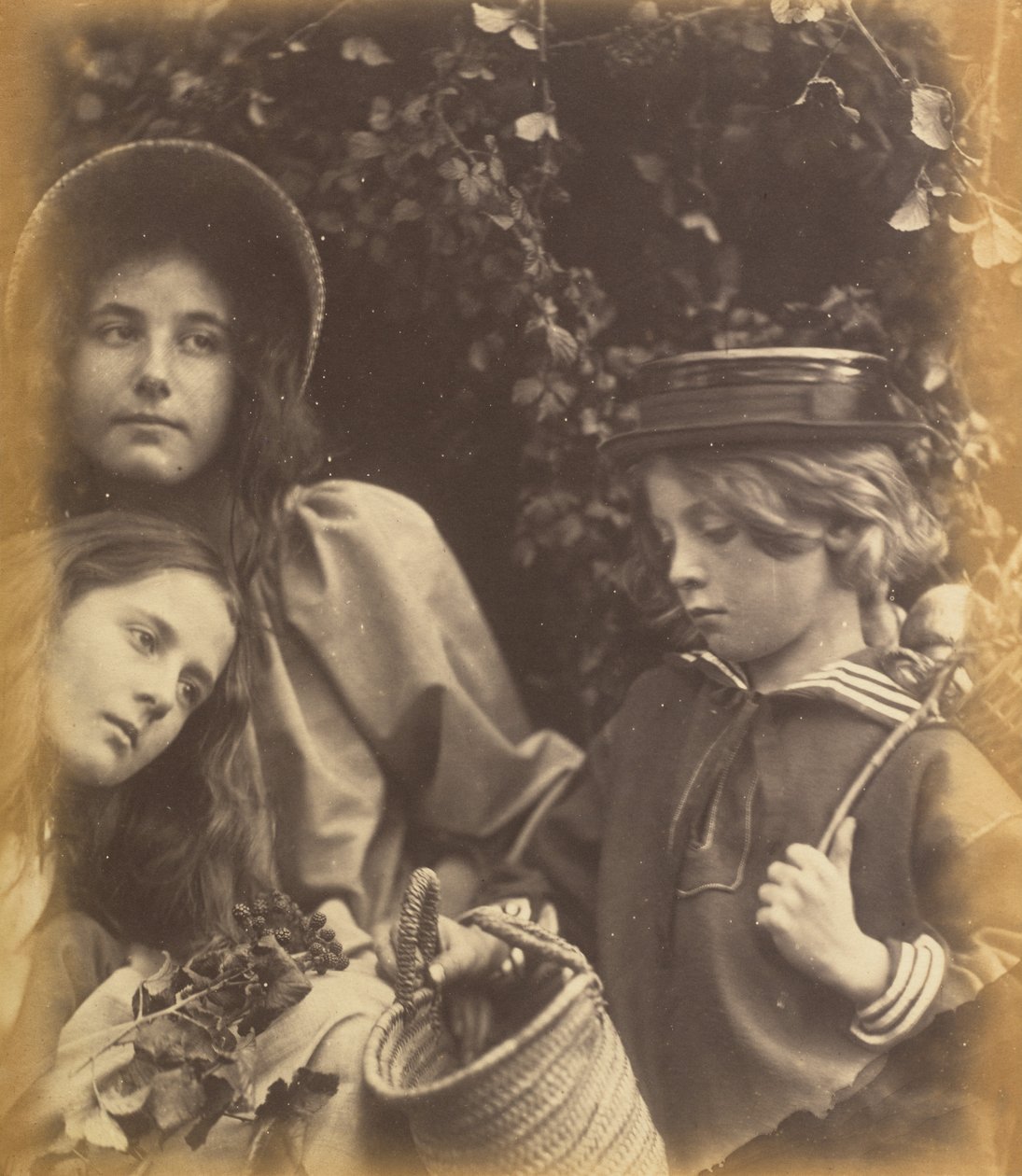Elizabeth Keown, Kate Keown und Freddy Gould von Julia Margaret Cameron