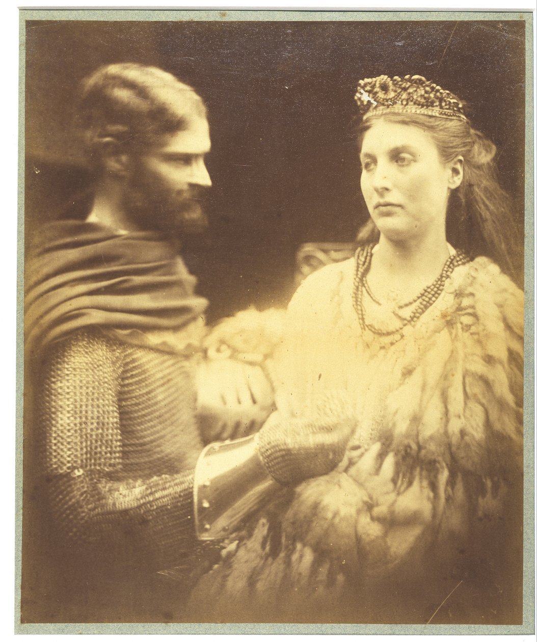 Lancelot und Guinevere, um 1873 von Julia Margaret Cameron