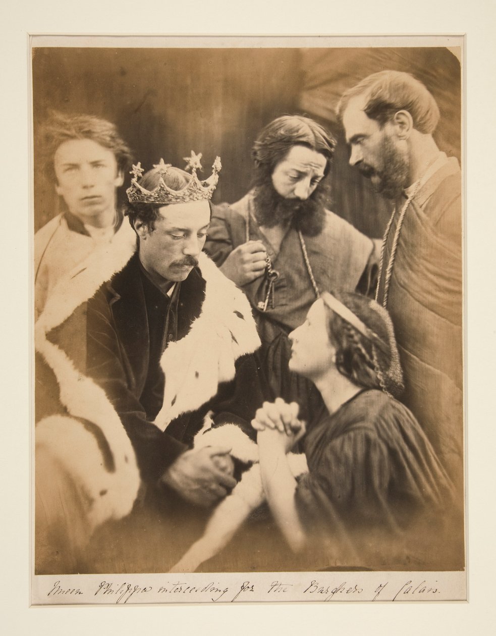 Königin Philippa bittet um Gnade für die Bürger von Calais von Julia Margaret Cameron