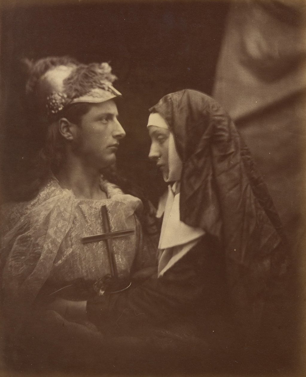 Sir Galahad und die bleiche Nonne, 1874 von Julia Margaret Cameron