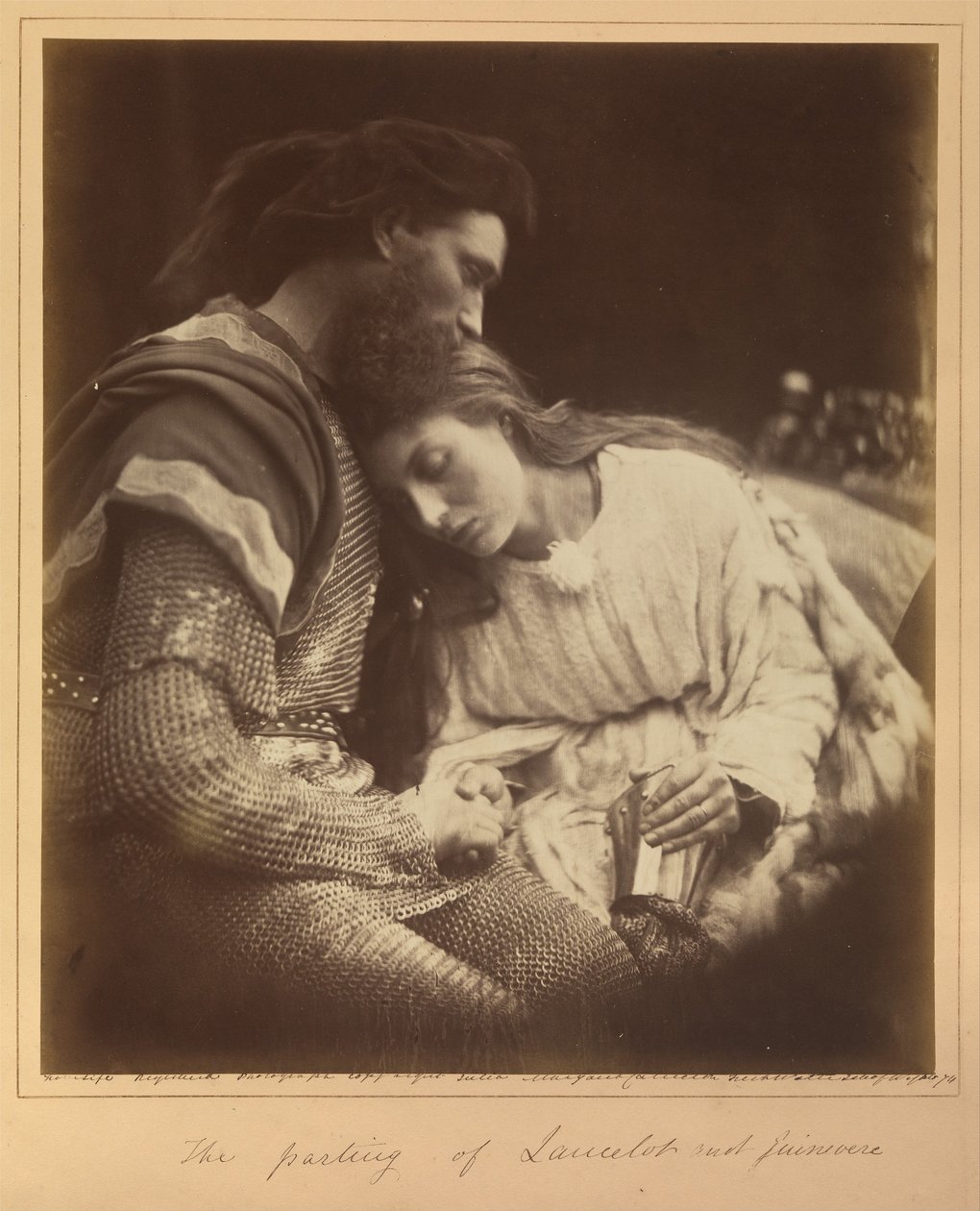 Der Abschied von Lancelot und Guinevere von Julia Margaret Cameron