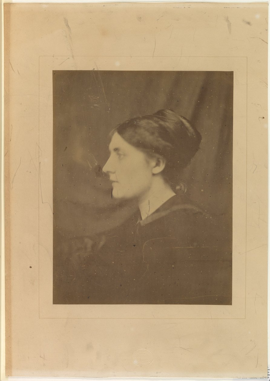 Unbekannte Frau im Profil von Julia Margaret Cameron