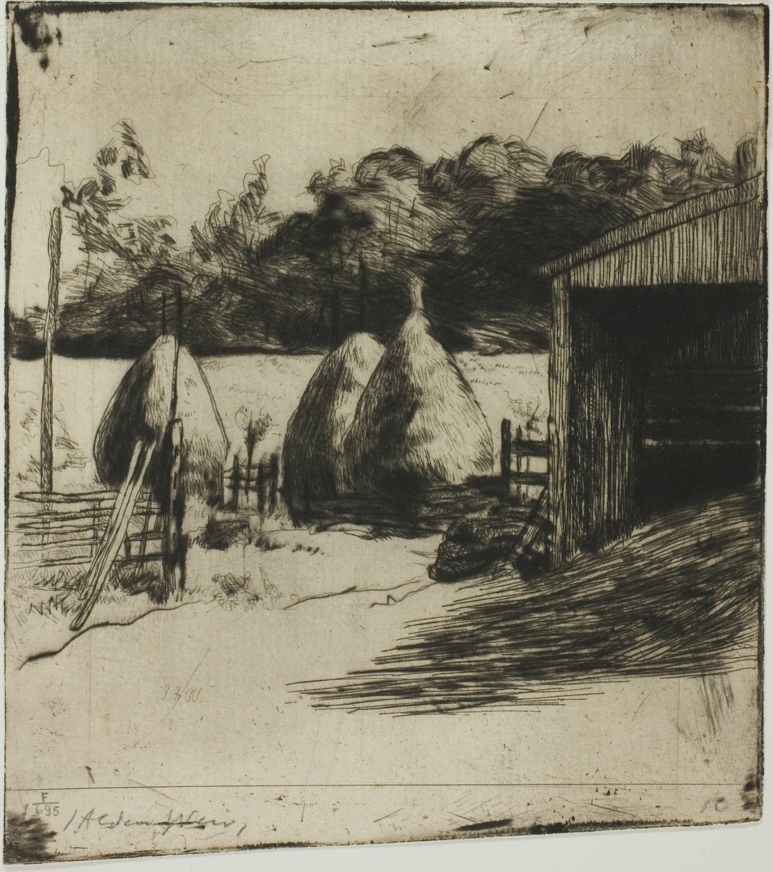 Die Heuhaufen von Julian Alden Weir