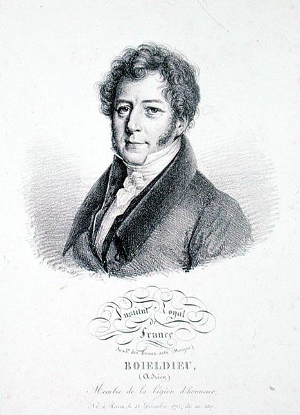 Francois Adrien Boieldieu, 1828 von Julien Leopold (after) Boilly