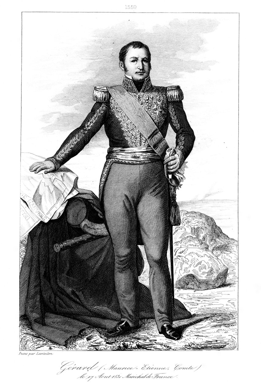 Etienne Maurice Gerard 1773-1852, französischer General und Staatsmann, 1839 von Julien Leopold Boilly