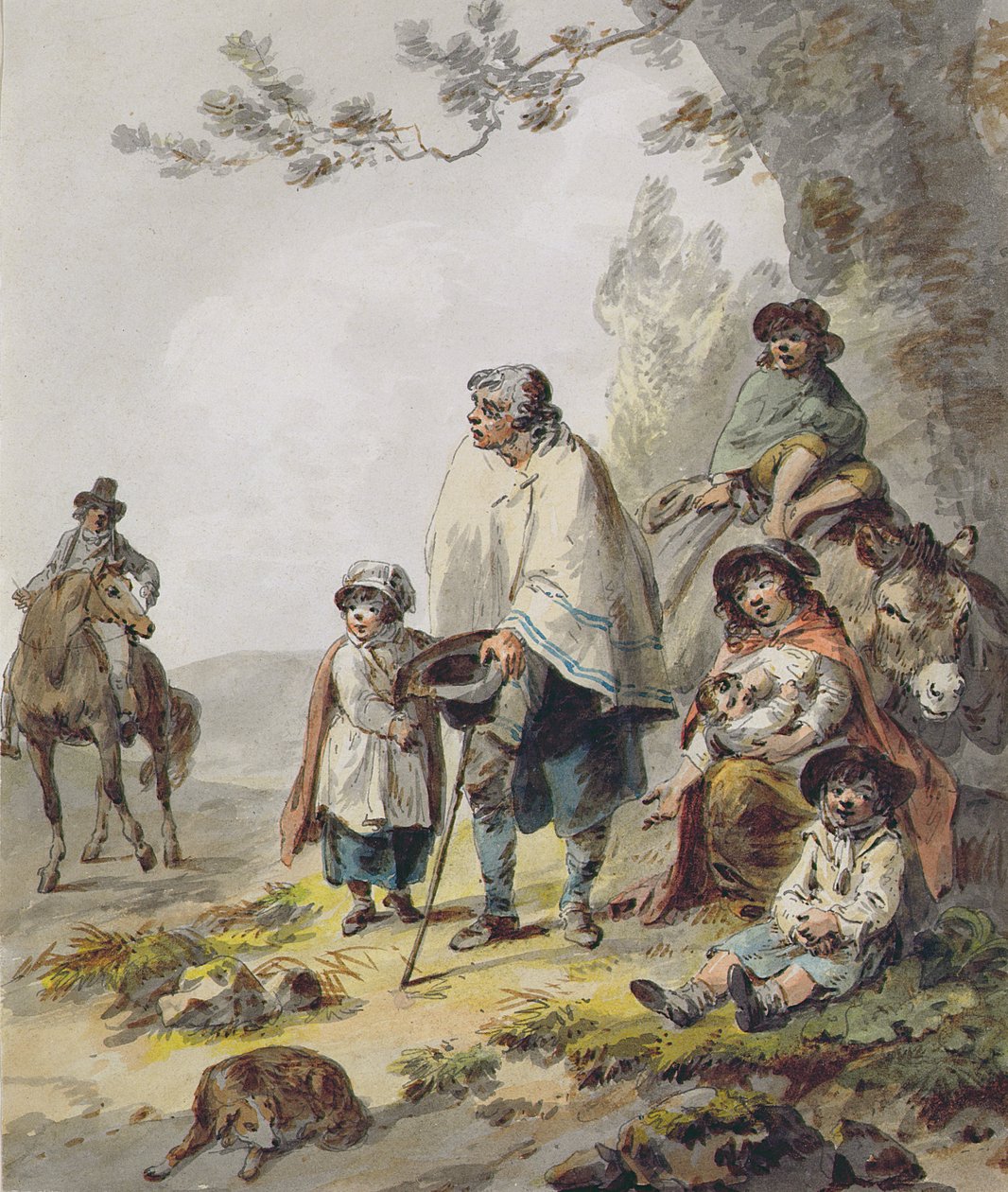 Eine Zigeunerfamilie von Julius Caesar Ibbetson