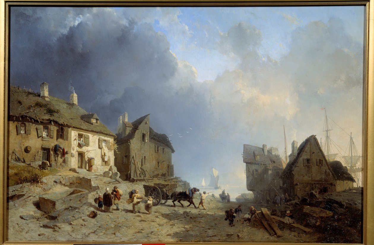 Hafen von Dieppe von Julius Hintz