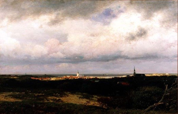 Küstenansicht in der Nähe von Den Haag von Julius Jacobus de Sande Bakhuizen