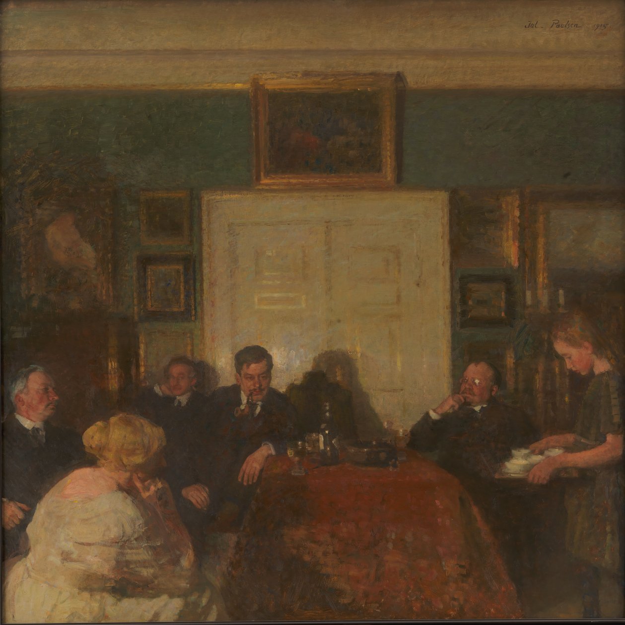 Eine Party im Haus des Künstlers von Julius Paulsen