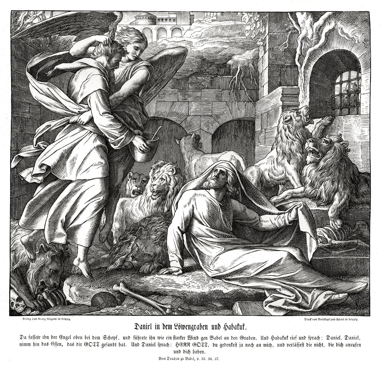 Daniel in der Löwengrube von Julius Schnorr von Carolsfeld