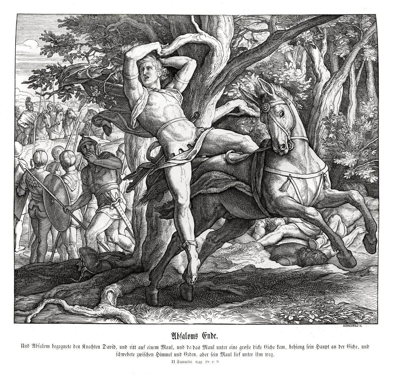 Tod von Absalom von Julius Schnorr von Carolsfeld