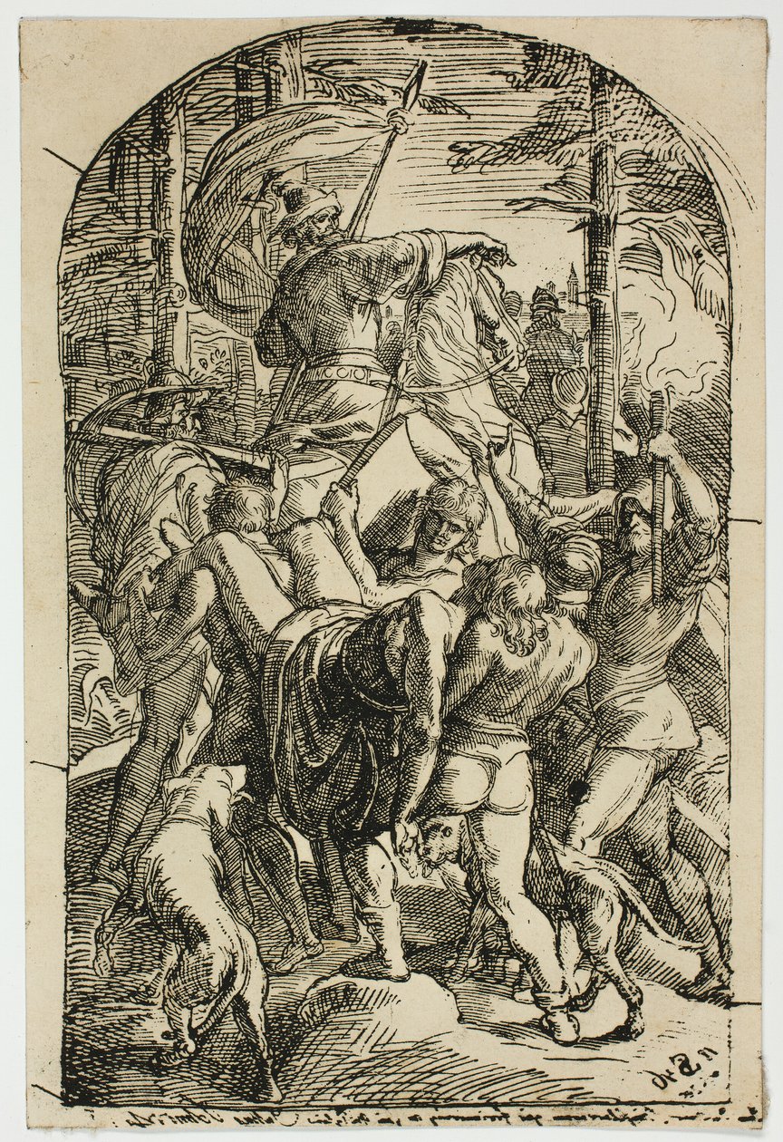 Hagen lässt Siegfrieds Leiche aus dem Wald nach Hause tragen von Julius Schnorr von Carolsfeld