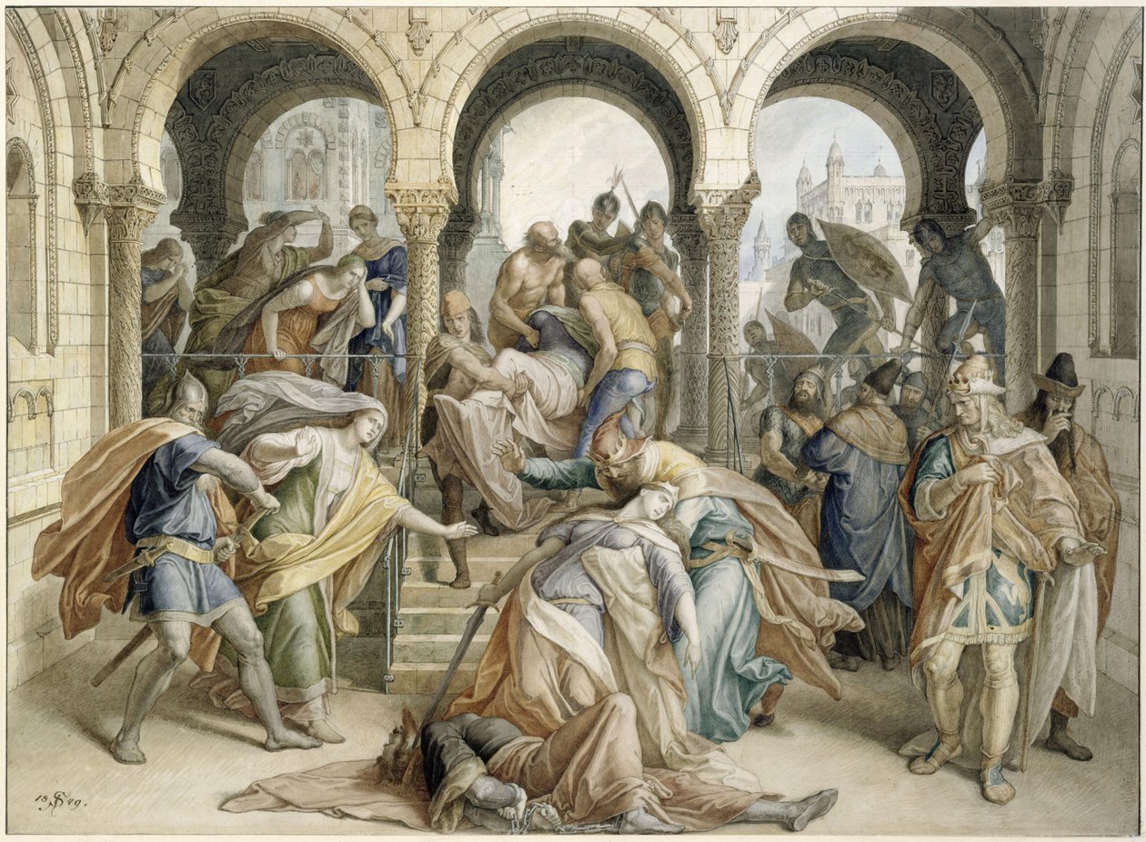 Kriemhilds Tod von Julius Schnorr von Carolsfeld
