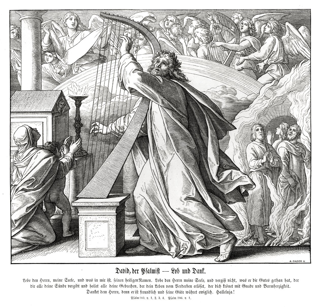 Psalmen - Lob und Dank von Julius Schnorr von Carolsfeld