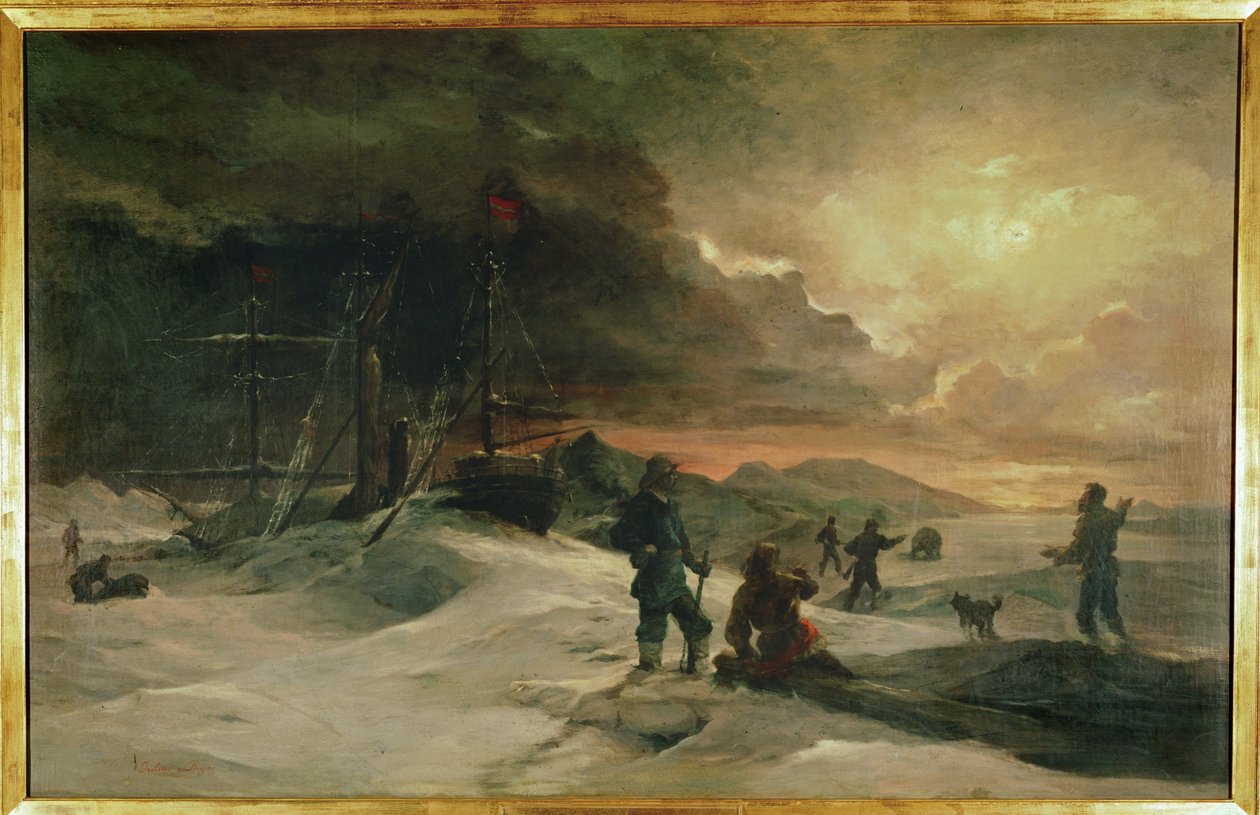 Zwei österreichische Offiziere, Julius von Payer und Karl Weyprecht von Julius Von Payer