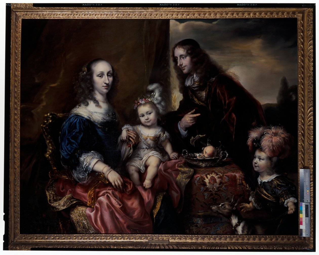 Porträt einer Familie, angeblich Colonel John Hutchinson und seine Familie von Jürgen Ovens