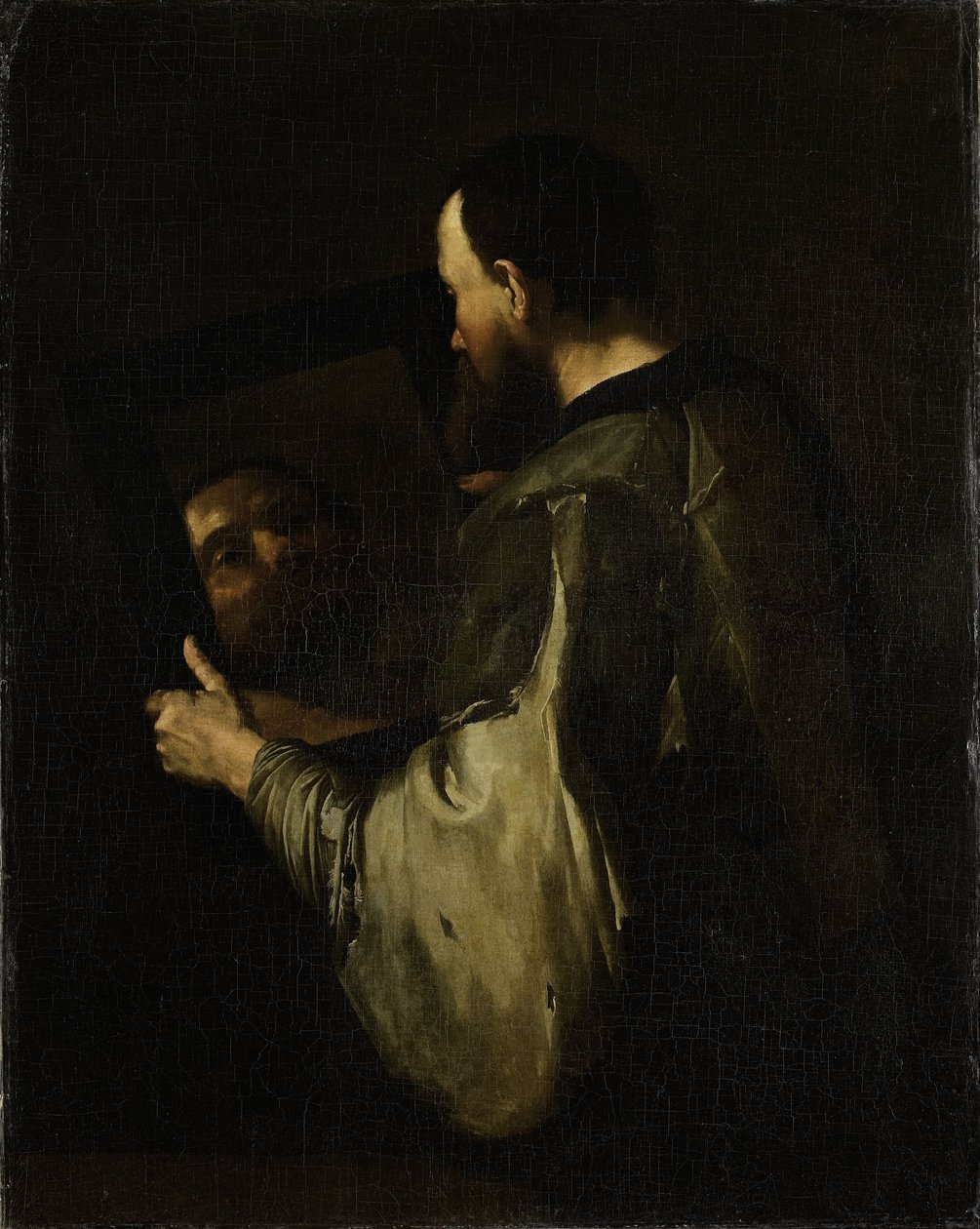 Philosoph mit Spiegel von Jusepe de Ribera