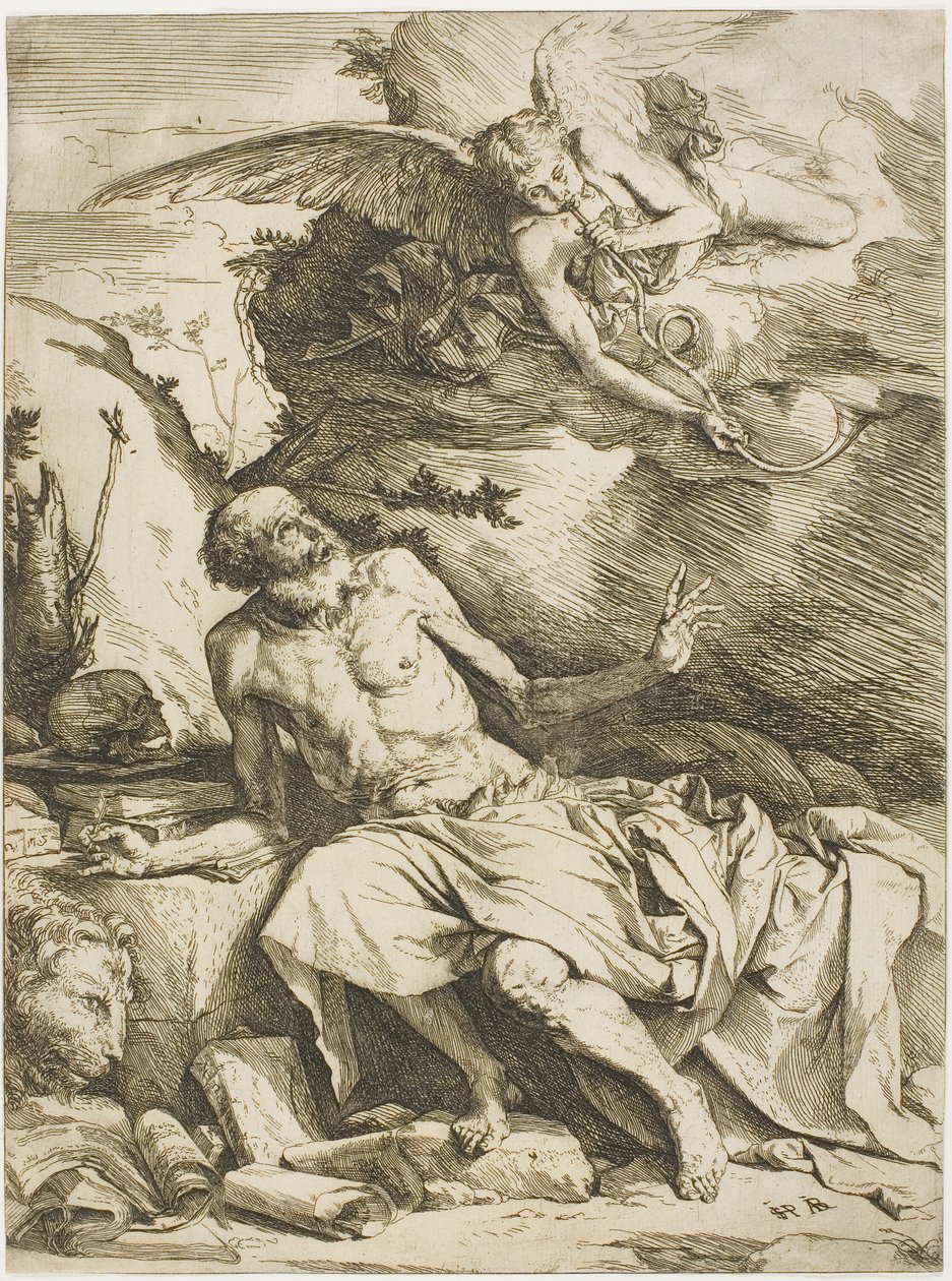 Der heilige Hieronymus hört die Posaune des Jüngsten Gerichts von Jusepe de Ribera