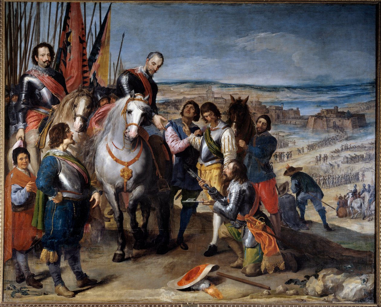 Dreißigjähriger Krieg: Der niederländische Gouverneur übergibt die Schlüssel an den Marquis von Balbases von Jusepe or Jose (c.1605 1656) Leonardo