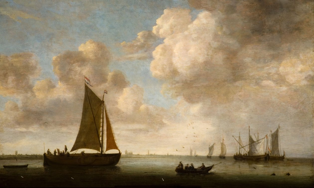 Fernsicht auf die niederländische Küste, 1660 von Justus Verwer