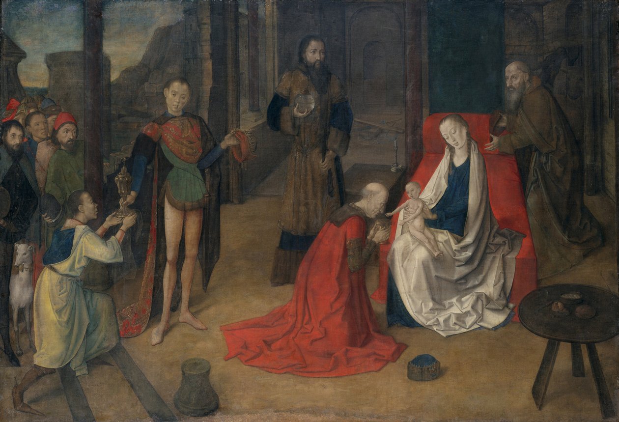 Die Anbetung der Könige, ca. 1465 von Justus of Ghent