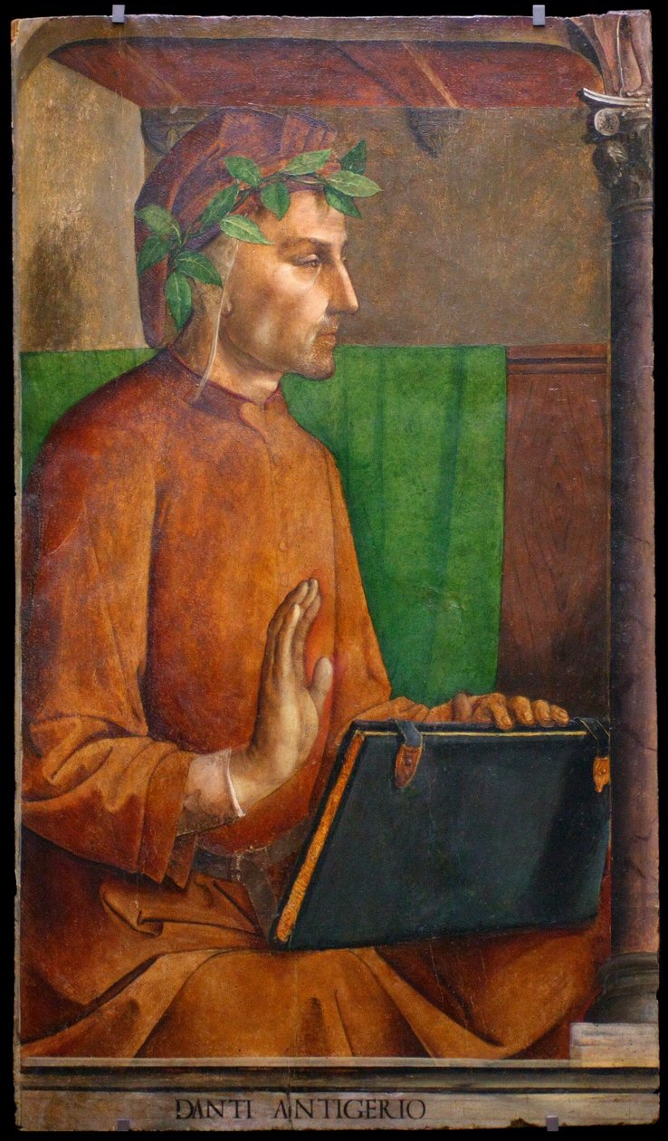 Porträt von Dante Alighieri 1265-1321, 1476 von Justus van Gent