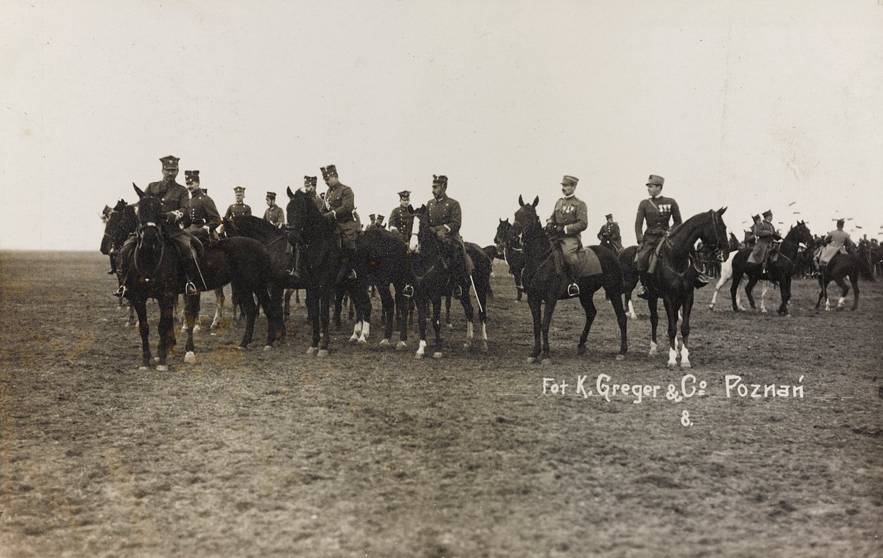 Album Jack Bosio - Kriegskampagne 1917-1920: Militärmission in Polen (Warschau - Posen) März-April 1919, eine Pferdebatterie in Posen (Poznań), 03-04.1919 von K. Greger