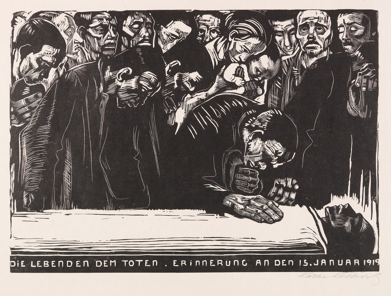 Gedenkblatt für Karl Liebknecht, 1920 von Käthe Kollwitz