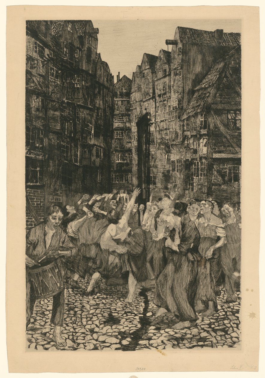 Die Carmagnole (2. Zustand) von Käthe Kollwitz