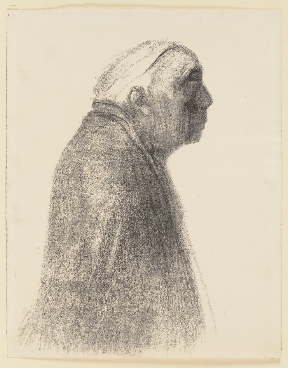 Selbstporträt im Profil nach rechts von Käthe Kollwitz