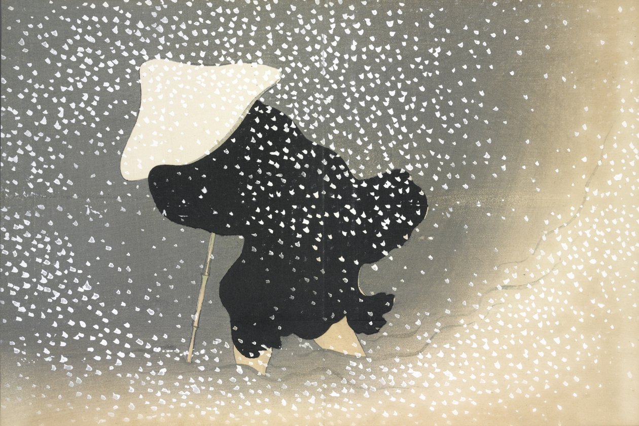 Sato No Yuki, aus Momoyo-gusa von Kamisaka Sekka