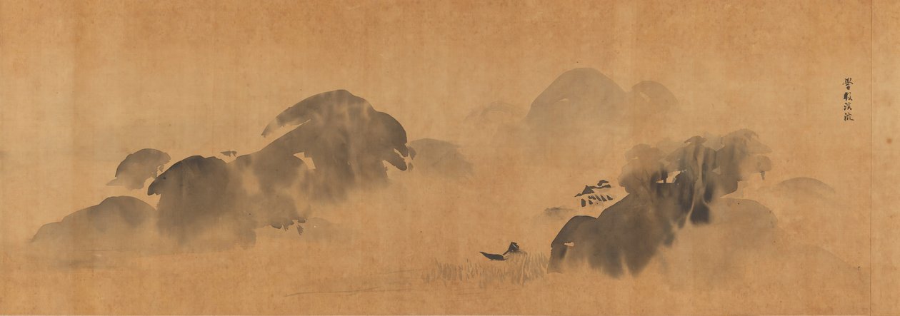 Berühmte Themen für Malstudien bekannt als Der Garten der Malerei Gaen, 1670 von Kanō Tan’yū