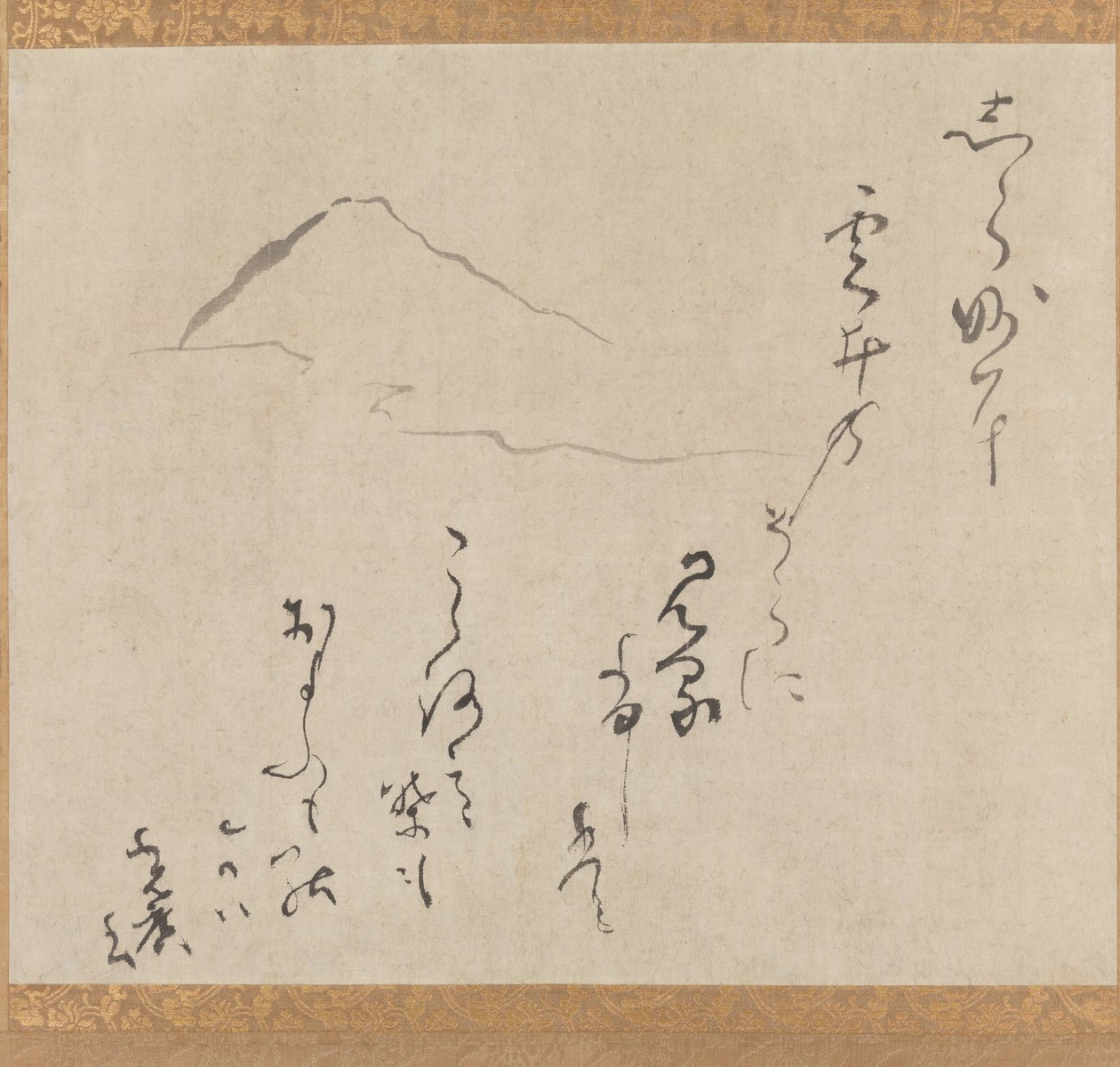 Berg Fuji, spätes 16. bis mittleres 17. Jahrhundert von Karasumaru Mitsuhiro
