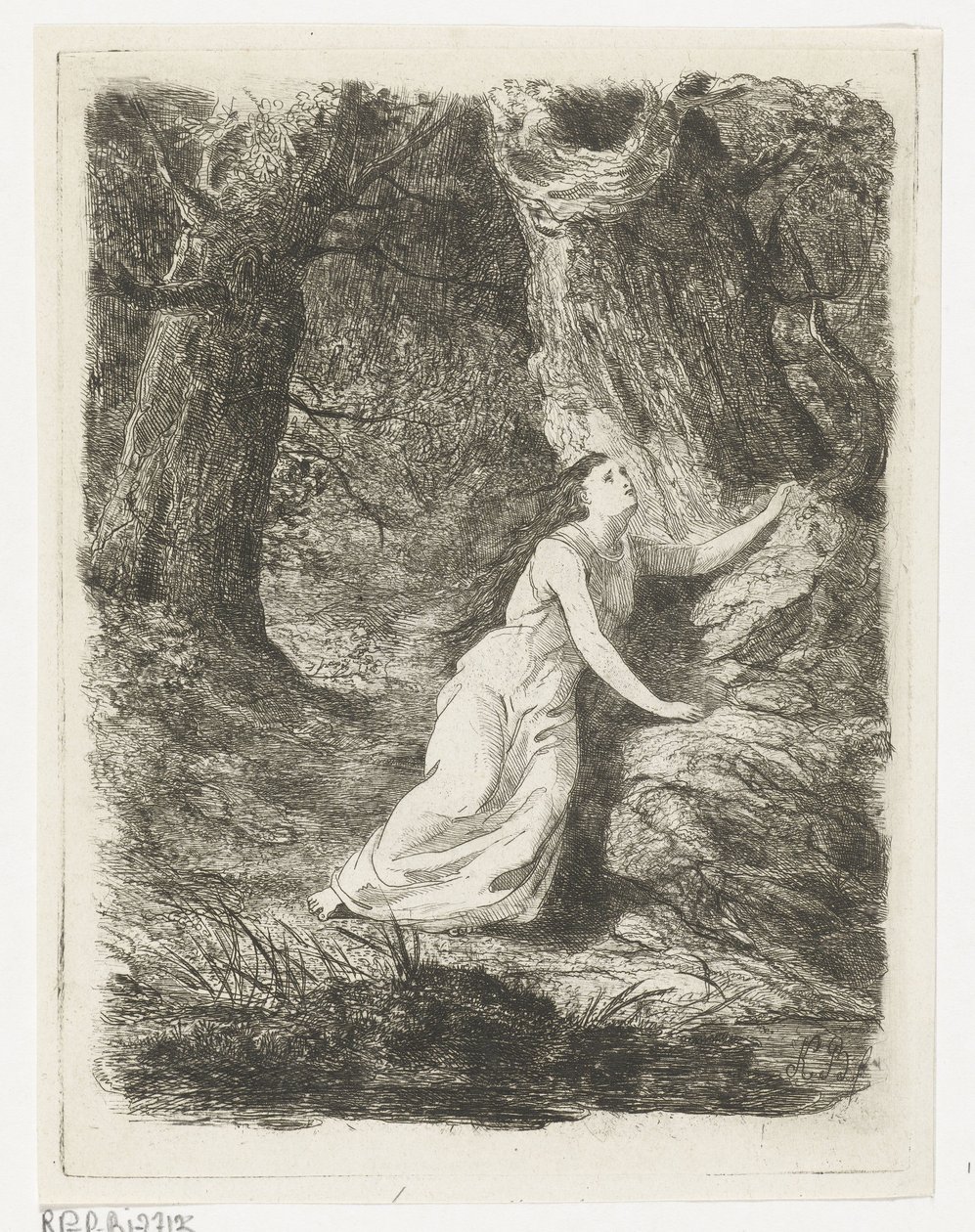 Olwene streift durch den Wald. Aeddon von Karel Frederik Bombled