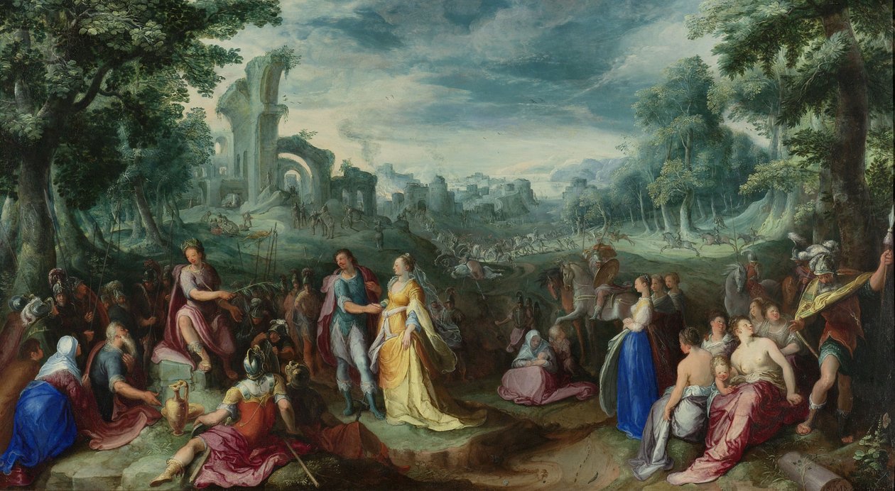 Die Mäßigkeit des Scipio Africanus, 1600 von Karel van Mander the Elder
