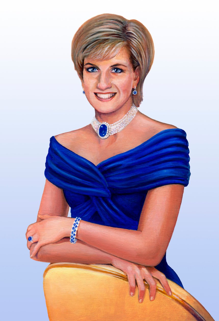 Ihre Königliche Hoheit Die Prinzessin von Wales Diana Frances, geborene Spencer, 1961-1997, 2013 von Karen Humpage