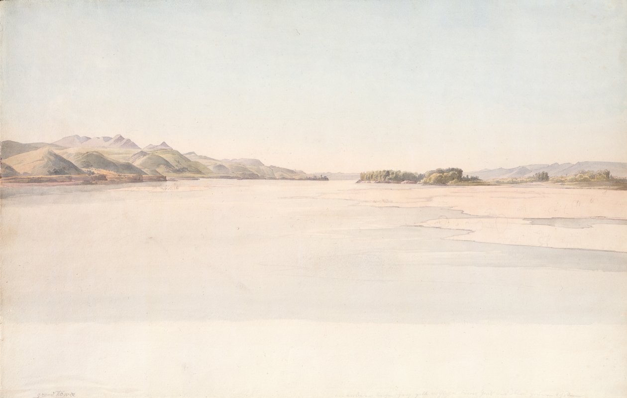 Großer Turm am Missouri oberhalb der Niobrara von Karl Bodmer