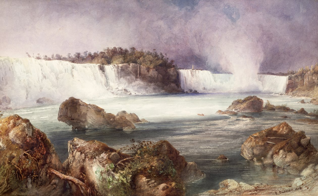 Blick auf die Niagarafälle von Karl Bodmer