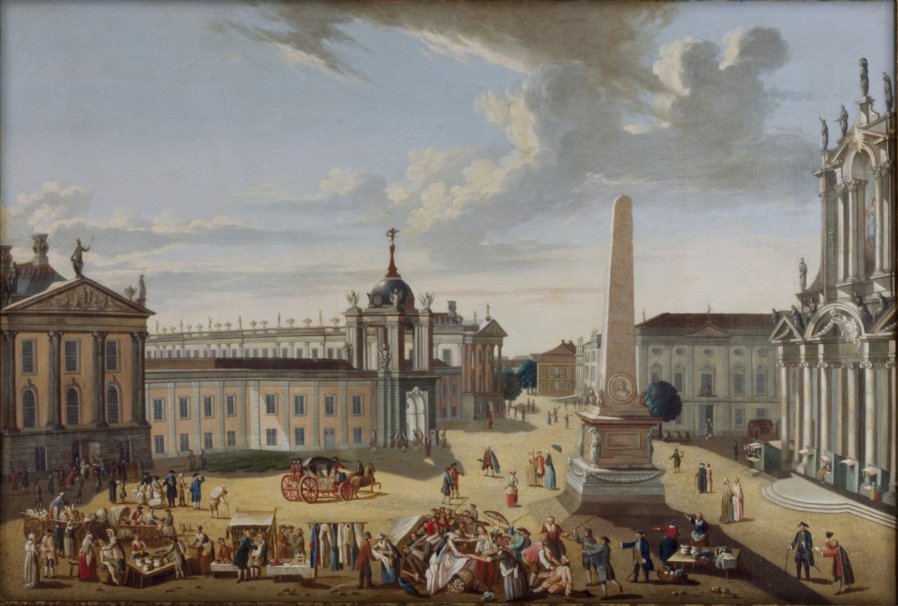 Alter Markt Potsdam - Blick in die Schlossstraße von Karl Christian Wilhelm Baron