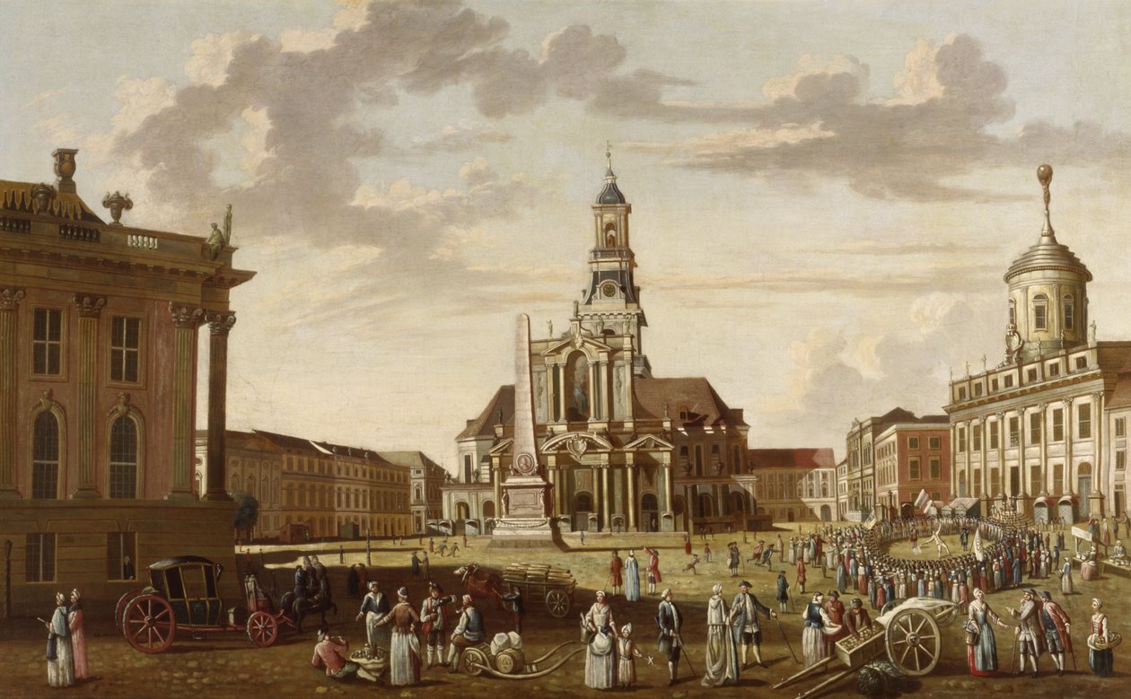 Alter Markt von Potsdam und Kirche St. Nikolai von Karl Christian Wilhelm Baron