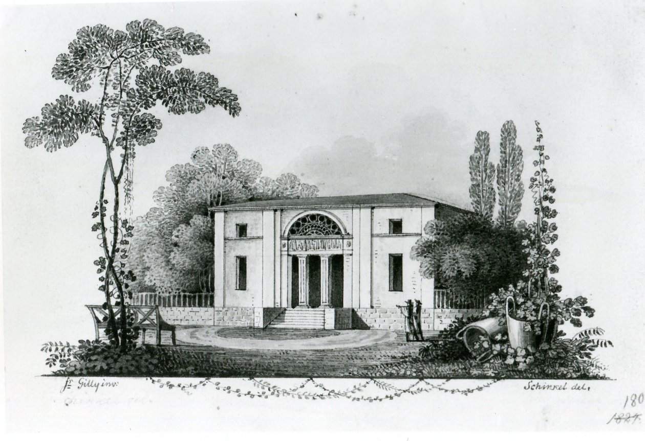 Berlin. Das Simonsche Landhaus & Entwurf zum Mölterschen Landhaus von Karl Friedrich Schinkel