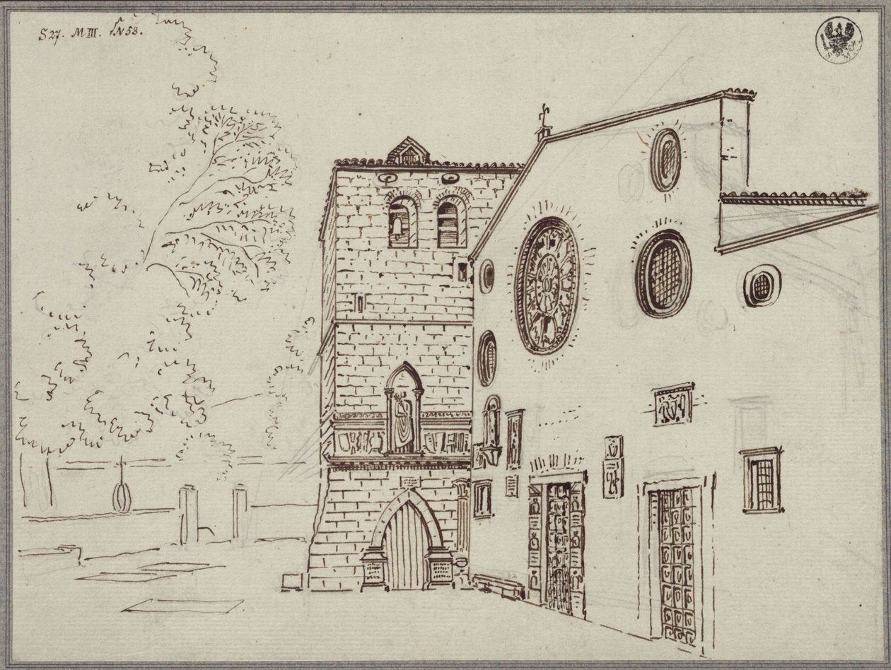 Die Kathedrale San Giusto in Triest von Karl Friedrich Schinkel