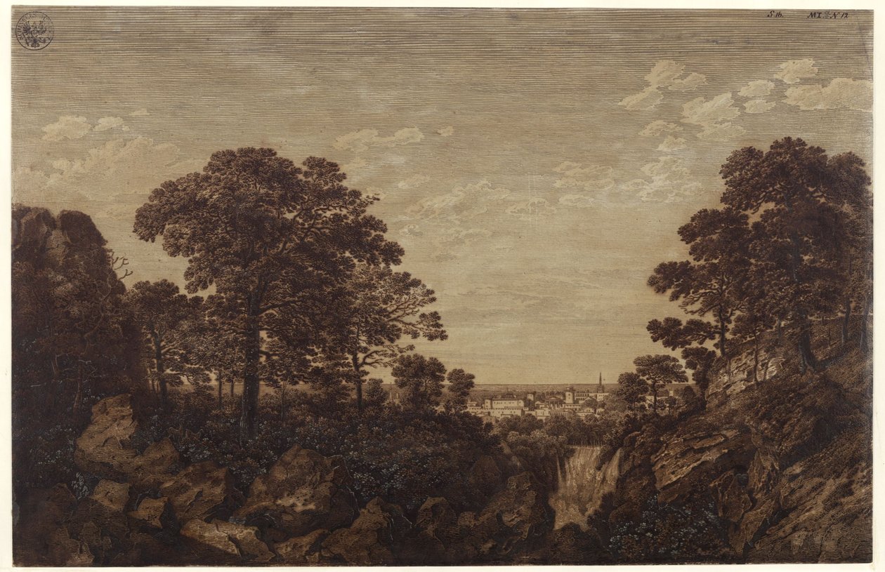 Gegend bei Tivoli von Karl Friedrich Schinkel