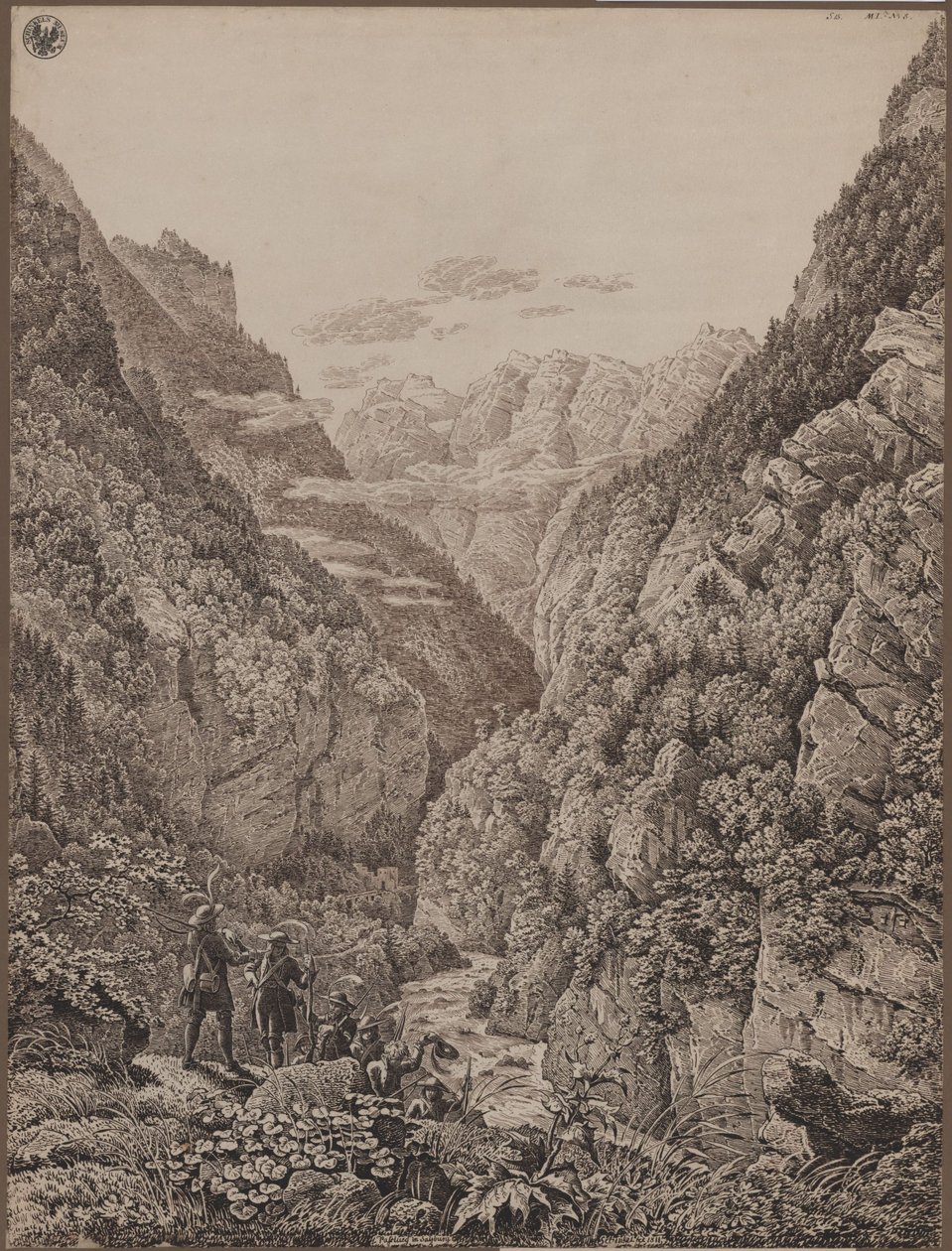 Pass Lueg bei Salzburg von Karl Friedrich Schinkel